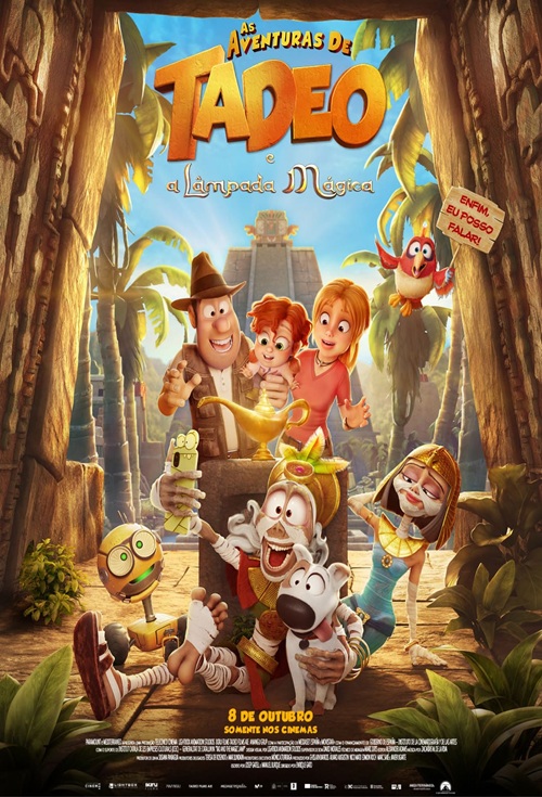 Capa de AS AVENTURAS DE TADEU E A LÂMPADA MÁGICA